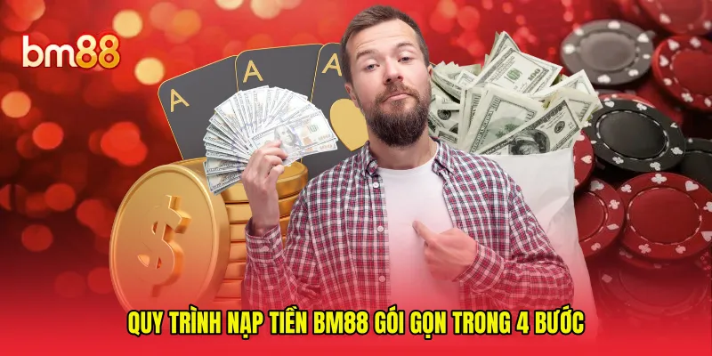 Quy trình nạp tiền BM88 gói gọn trong 4 bước 