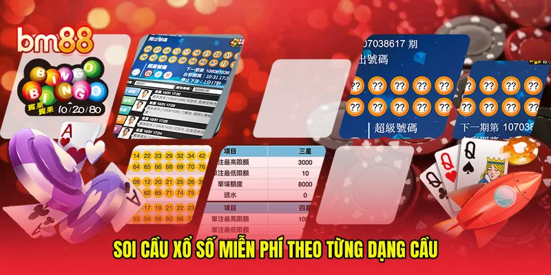 Soi cầu xổ số miễn phí theo từng dạng cầu 